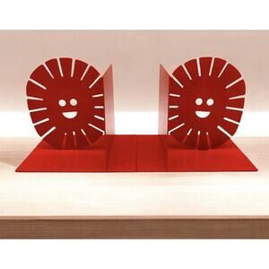 Christian Robinson X Target Red Sun Bookends Metal Modern Kid's Room GUC